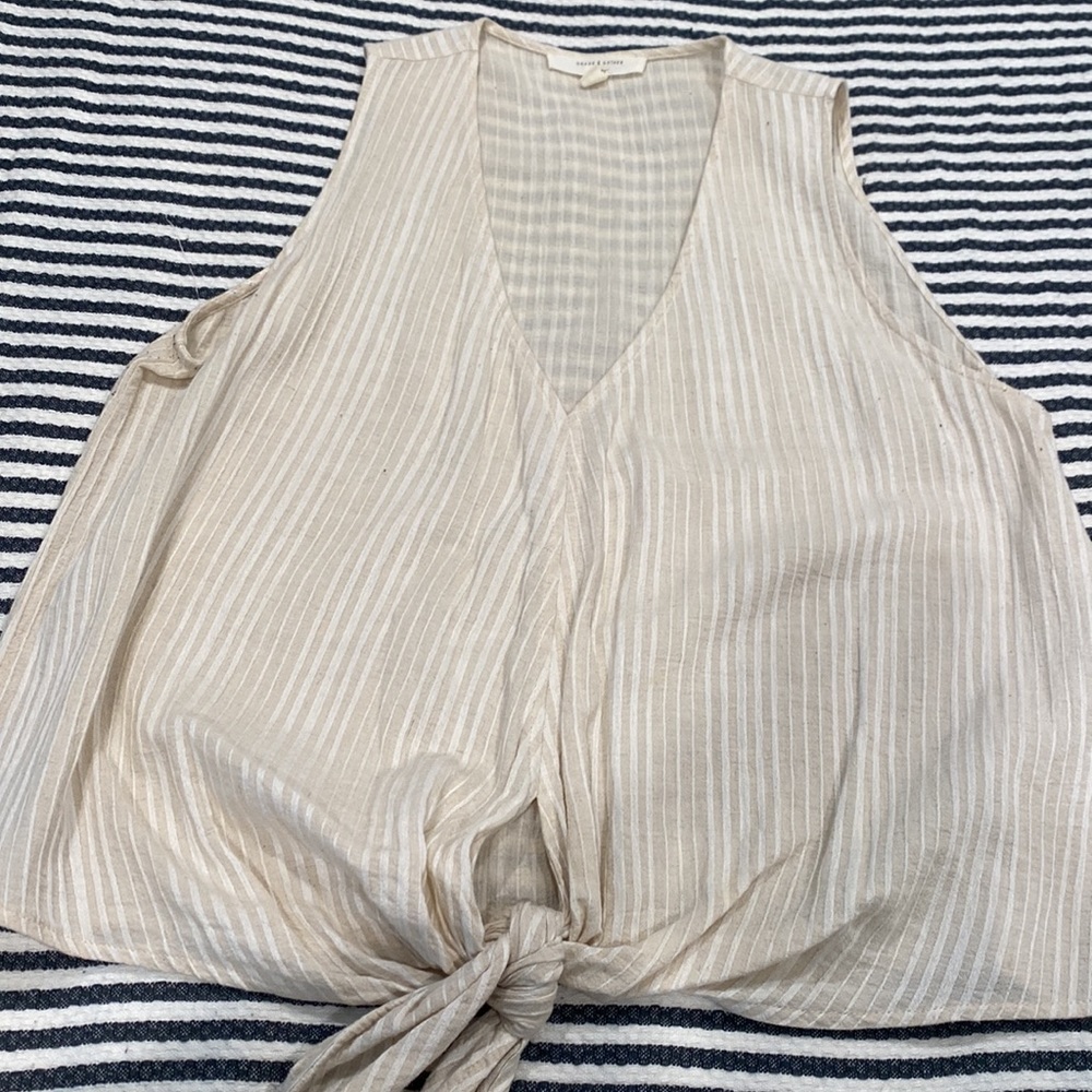 Cream Tank Blouse